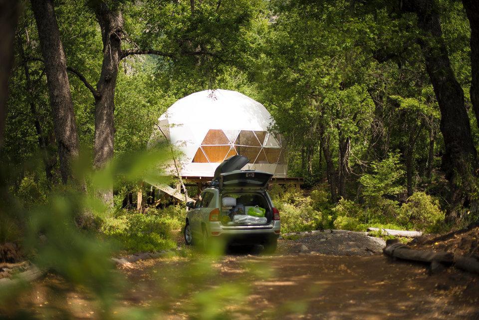 Glamping Domos Treepod Hotel Las Trancas Kültér fotó